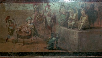 Romersk veggmaleri av Salomos dom av Unbekannt