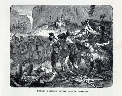 Romerne ble ydmyket i Pass of Caudium, 1882 av Unbekannt