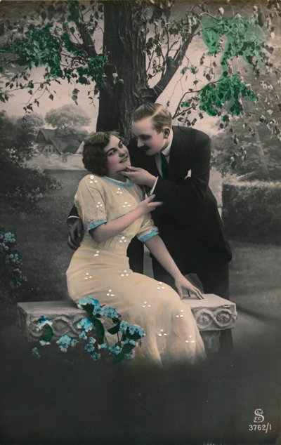 Romantisk postkort, c1910 av Unbekannt