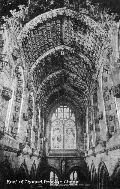 Roof of the Chancel, Rosslyn Chapel, Midlothian, Skottland, 1900-tallet av Unbekannt
