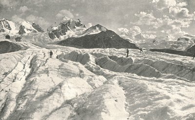 Roseg-breen nær Pontresina, Engadine, Sveits, 1895. av Unbekannt