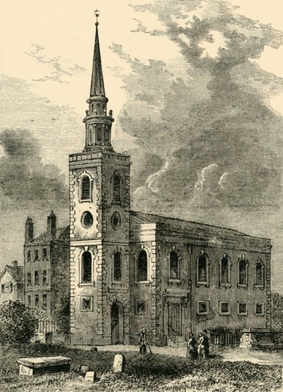 Rotherhithe kirke, 1750, c1878. av Unbekannt