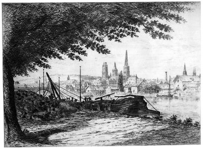Rouen fangst av Cours-la-Reine, c1865-1905 1924 av Unbekannt