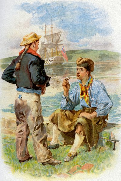 Royal Navy sjømenn, 1700-tallet c1890-c1893 av Unbekannt