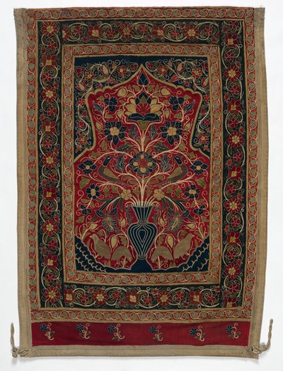 Kongelig rundt telt laget for Muhammad Shah veggpanel med ett panel B, 1834-1848. av Unbekannt