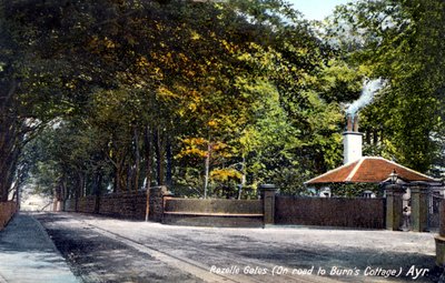 Rozelle Gates, på veien til Burns Cottage, Ayr, Ayrshire, 1913 av Unbekannt