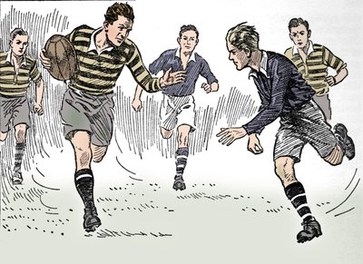 Rugbyfotball, 1937 av Unbekannt