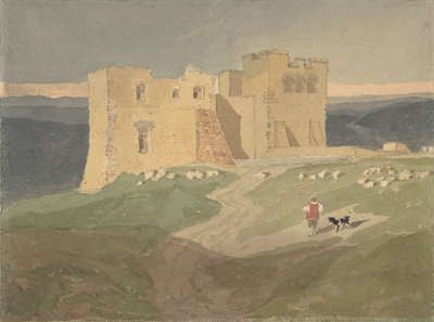Ødelagt slott, 1802-42. av Unbekannt