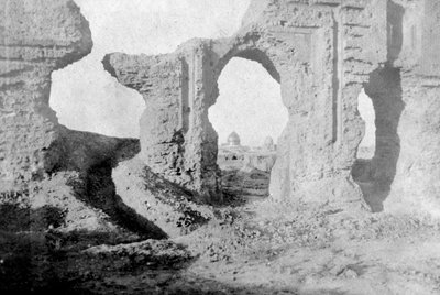 Ødelagte vegger i Den Enchanted Garden, like utenfor Samarra City, Irak, 1917-1919 av Unbekannt