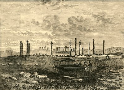 Ruiner ved Persepolis, 1890. av Unbekannt