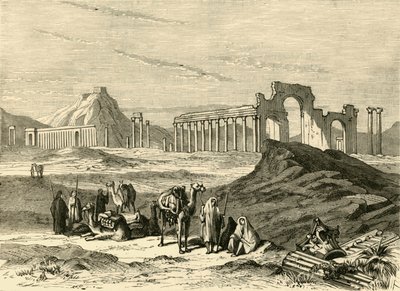 Ruinene av Palmyra, 1890. av Unbekannt