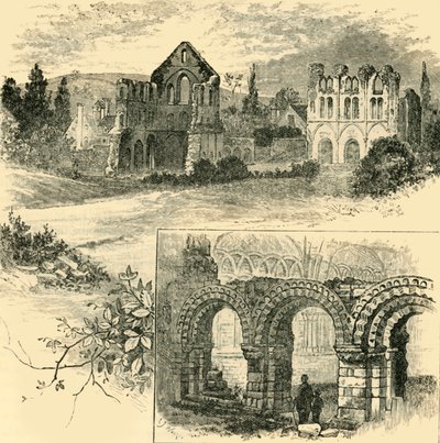 Ruinene av Wenlock Priory, 1898. av Unbekannt