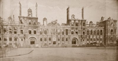 Ruinene av Hotel de Ville, Paris, mai 1871 av Unbekannt