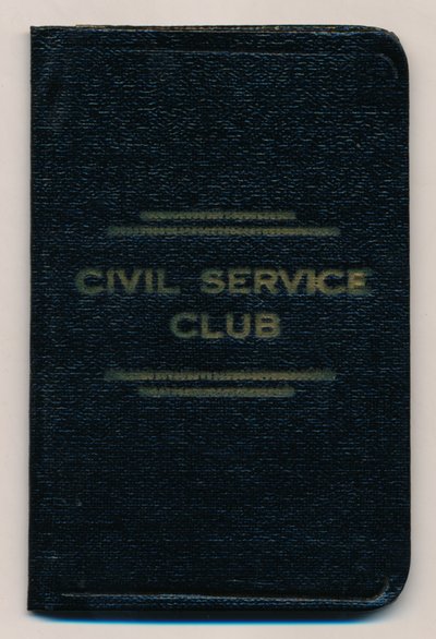 Regler for Civil Service Club, c1953 av Unbekannt