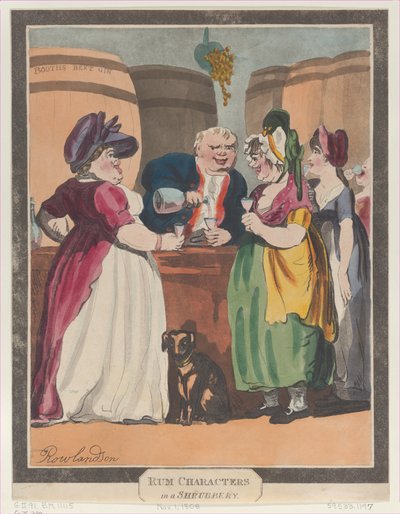 Rum Characters in a Shrubbery, 1. november 1808., 1. november 1808. av Unbekannt