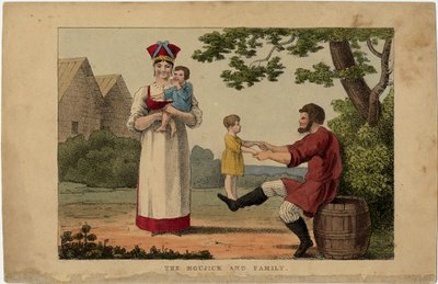 Russisk bondefamilie, 1810-årene av Unbekannt