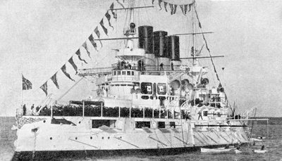 Russisk slagskip Retvisan, russisk-japansk krig, 1904-5 av Unbekannt