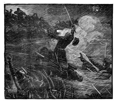 Russisk frastøtelse ved Silistria, 1800-tallet, 1888 av Unbekannt