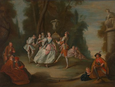 Rustikk dans, 1700-1800-tallet. av Unbekannt