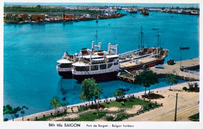 Saigon havn, Fransk Indokina Vietnam, 1900-tallet av Unbekannt