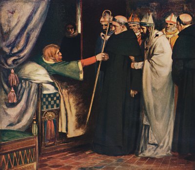 Saint Anselm nektet erkebiskopsrådet, 1912 av Unbekannt