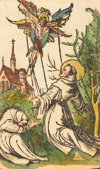 Saint Francis mottar Stigmata, 15001510. av Unbekannt