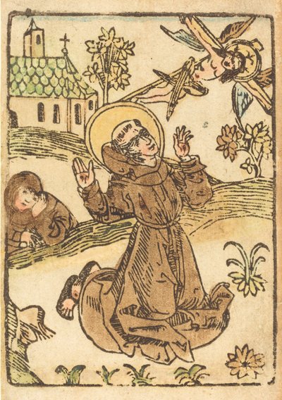 Sankt Franziskus empfängt die Stigmata, ca. 1480 von Unbekannt