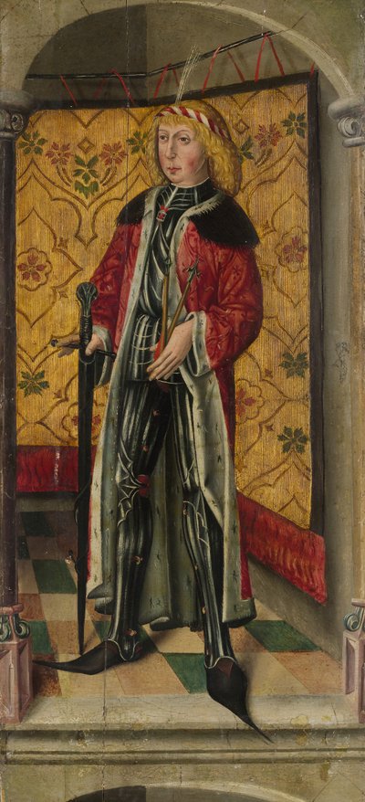 Saint George og Saint Sebastian, ca. 1480. av Unbekannt