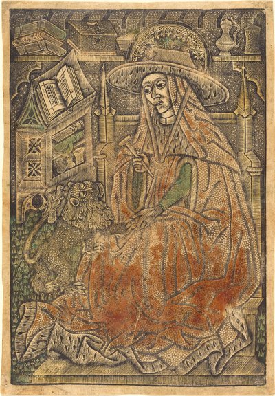 Saint Hieronymus i hans studie, 14601470. av Unbekannt