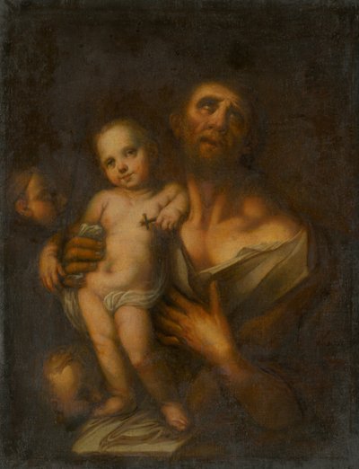 Saint Joseph med Jesusbarnet av Unbekannt