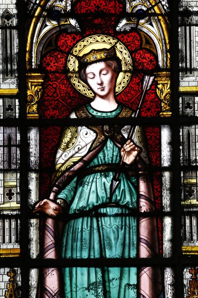 Sainte-Clotilde kirke. Den hellige Ursula. av Unbekannt