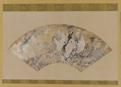 Sakyamuni, Confucius og Lao-tzu under en furu, Muromachi-periode, 1392-1 av Unbekannt
