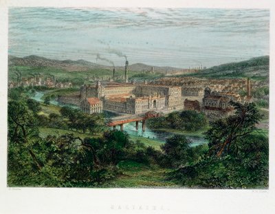 Saltaire, Yorkshire, 1800-tallet av Unbekannt
