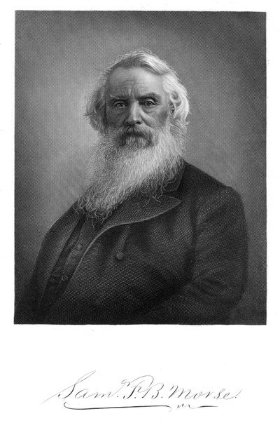 Samuel Finley Breese Morse , amerikansk kunstner og oppfinner, 1896 av Unbekannt