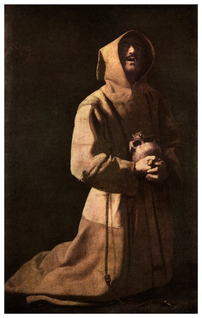 Hellighet: St Francis in Meditation, 1635-1639 1956 av Unbekannt