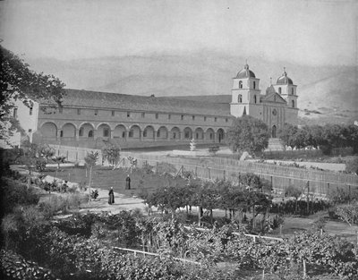 Santa Barbara Mission, California, c1897. av Unbekannt