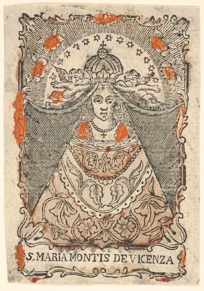 Santa Maria Montis fra Vicenza. av Unbekannt