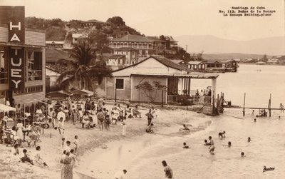 Santiago de Cuba. La Socapa badeplass, Cuba, ca 1900-tallet av Unbekannt