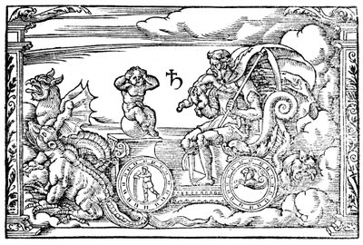 Saturn, romersk gud for tiden, 1569 av Unbekannt