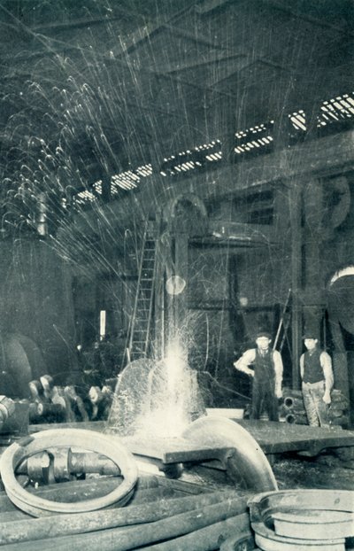 Saging av kaldt stål, 1922. av Unbekannt