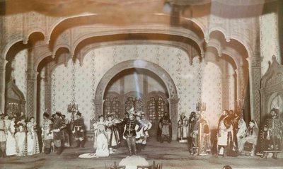 Scene fra Alexander Ostrovsky-skuespillet False Dmitry, Maly Theatre, Moskva, Russland, 1870-tallet av Unbekannt