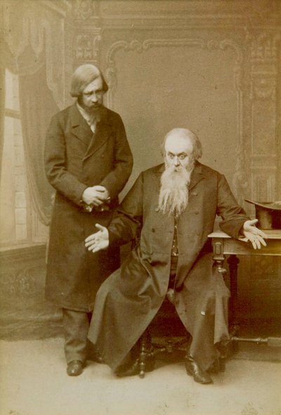 Scene fra Alexander Ostrovskys skuespill Its a Family Affair, Maly Theatre, Moskva, Russland, 1892 av Unbekannt