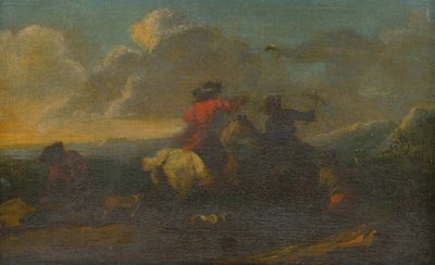 Scene fra Cavalry Battle av Unbekannt