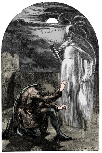 Scene fra Shakespeares Hamlet, 1800-tallet av Unbekannt