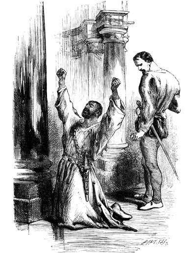 Scene fra Shakespeares Othello, 1800-tallet av Unbekannt