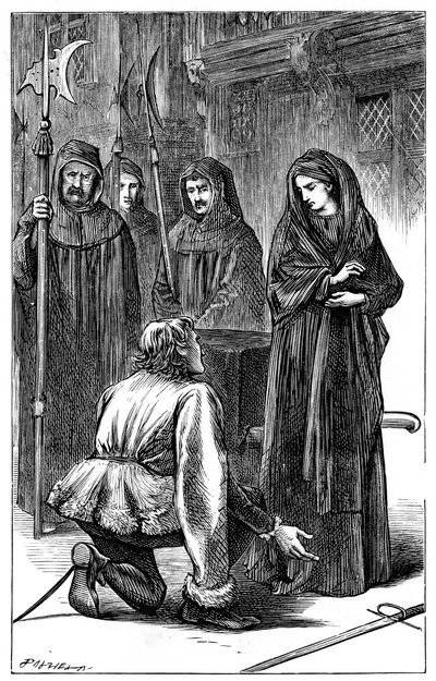 Scene fra Shakespeares Richard III, 1591 c1870 av Unbekannt
