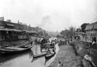 Scene fra Whitely bridge, Ashar, Irak, 1917-1919 av Unbekannt