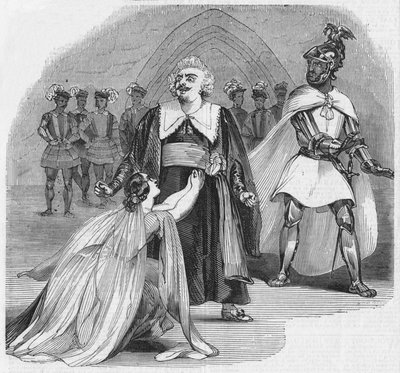 Scene fra Opera of Otello, på hennes Majestets teater, 1900. av Unbekannt