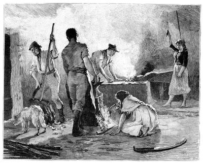 Scene fra Young Irelander Rebellion fra 1848 1900 av Unbekannt