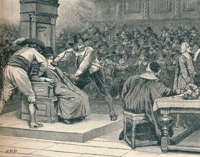 Scene i Underhuset: Speakeren tvang, 1629 1905 av Unbekannt